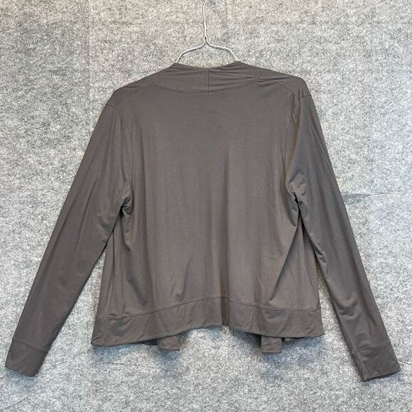 SURVIVAL Cardigan Women's Medium Gray Open Front Lightweight Long Sleeve Drape - Picture 9 of 12